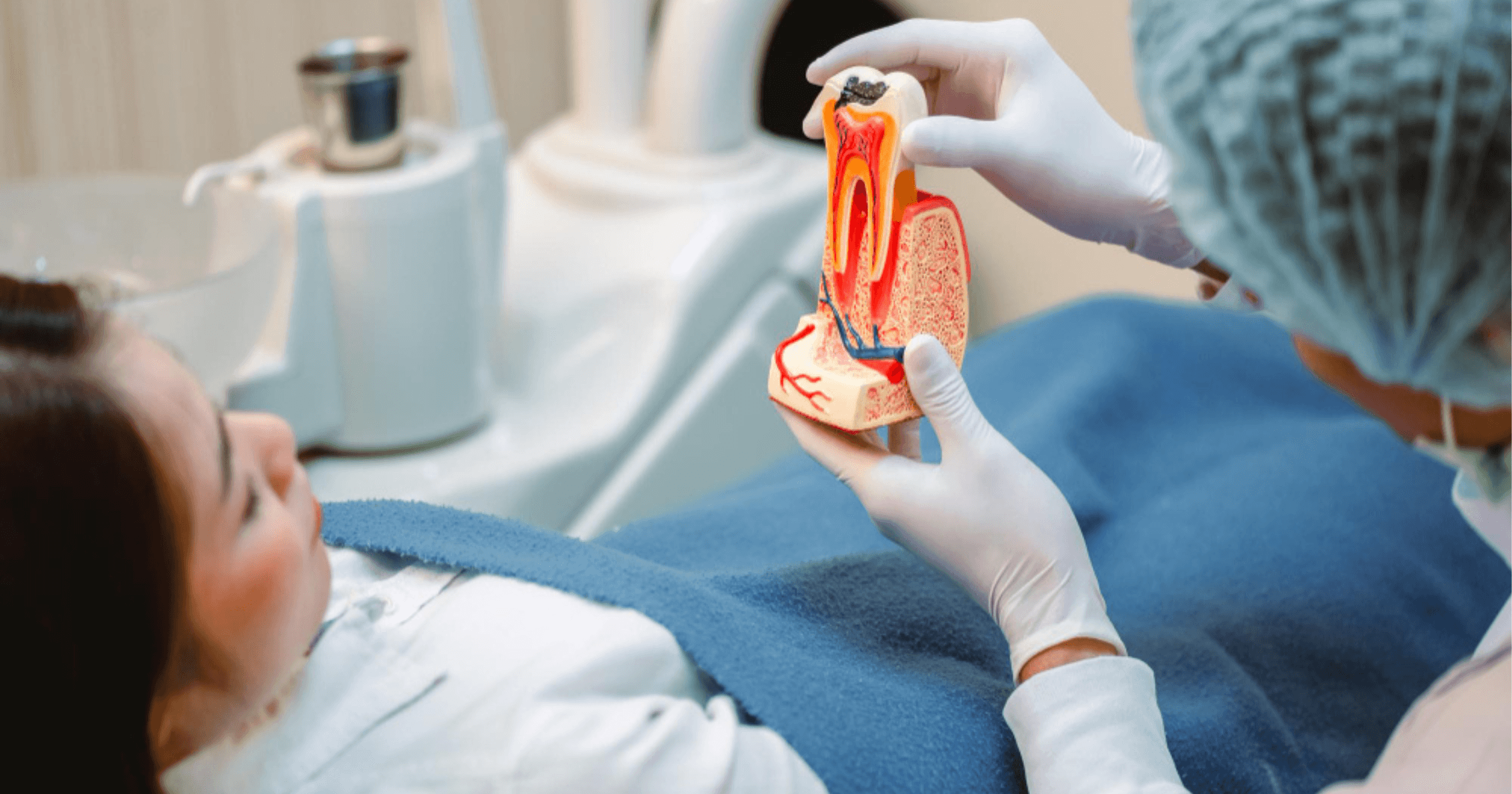 Patient consulting with dentist about root canal treatment cost in Belmont WA