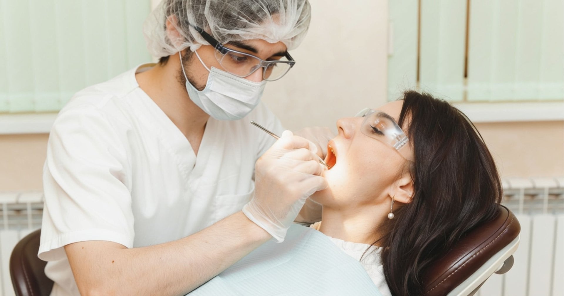 Belmont WA dentist assessing gum recession